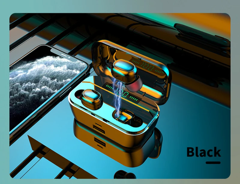 TWS стереонаушники G6S с поддержкой Bluetooth 5 0 и зарядным футляром на 2200 мА · ч|Наушники