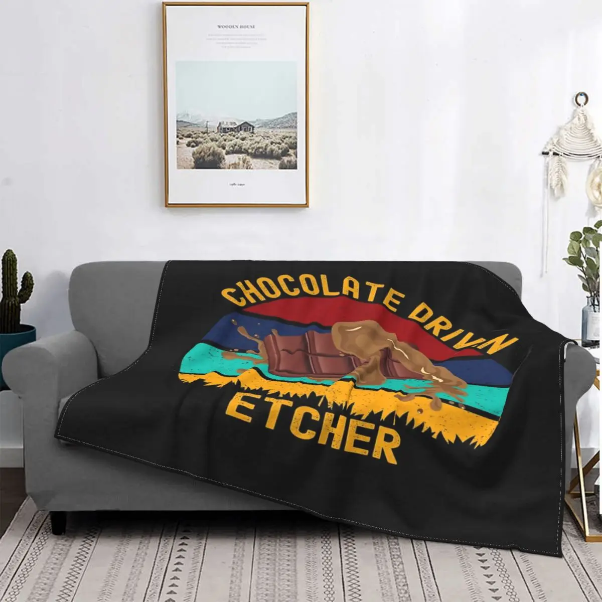 

Etcher accionado por Chocolate-Manta Kawaii, colcha, cubierta de cama a cuadros, manta de vellón a cuadros de muselina en la cam