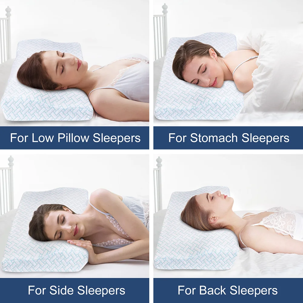 

PON Orthopedic Memory Foam Neck Pillow Slow Rebound Soft Memory Slepping Pillows Butterfly Shaped Relax The Cervical 65x40cm