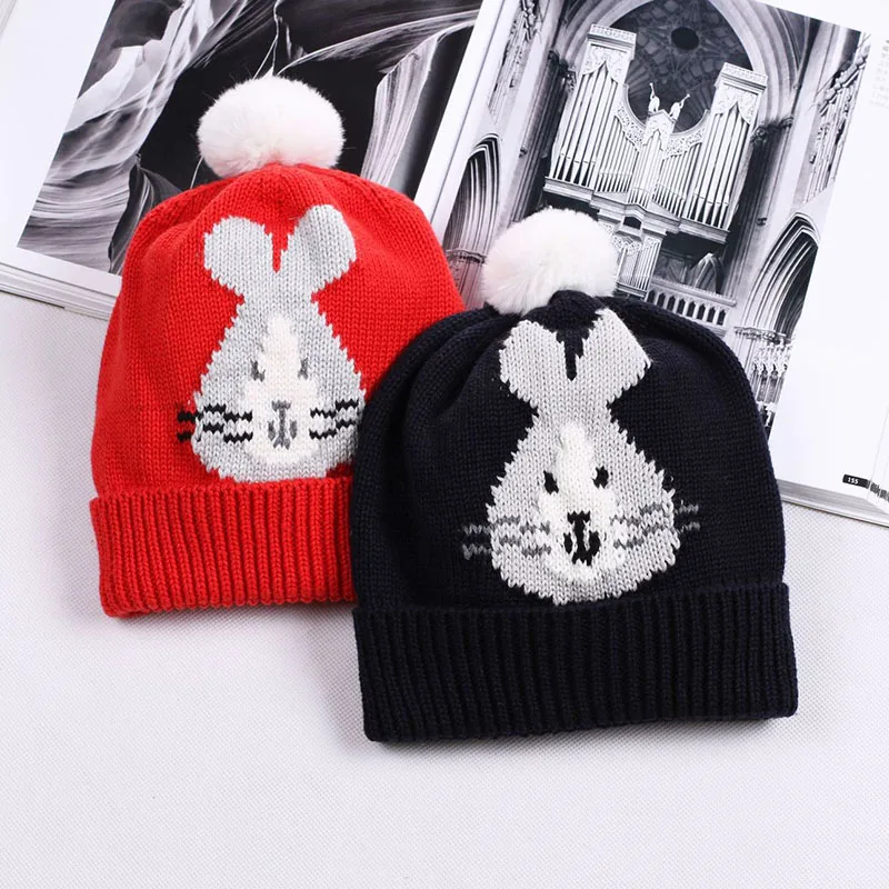 Зимняя детская шапка теплая Skullies Шапка-бини для детей мальчиков и девочек с