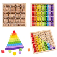 montessori educational wooden toys for kids children baby toys 99 multiplication table math arithmetic teaching aids kids gift