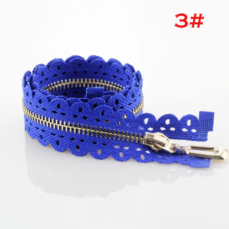 Blue 4 шт. 3#50 см 60 см экологичный открытый конец металлической застежки-молнии для шитья пуховик пальто молния DIY аксессуары для одежды портной инструменты - Цвет: Blue