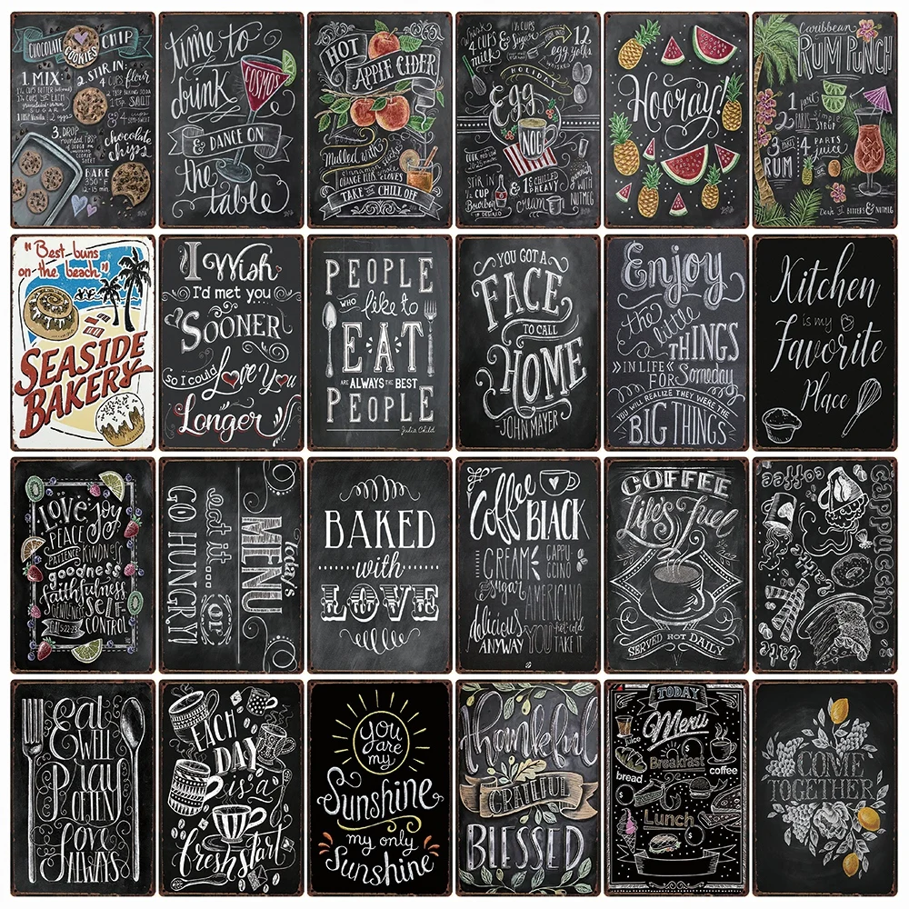 [Kelly66] коктейль для рисования мелом дырокол горячего рома металлический знак