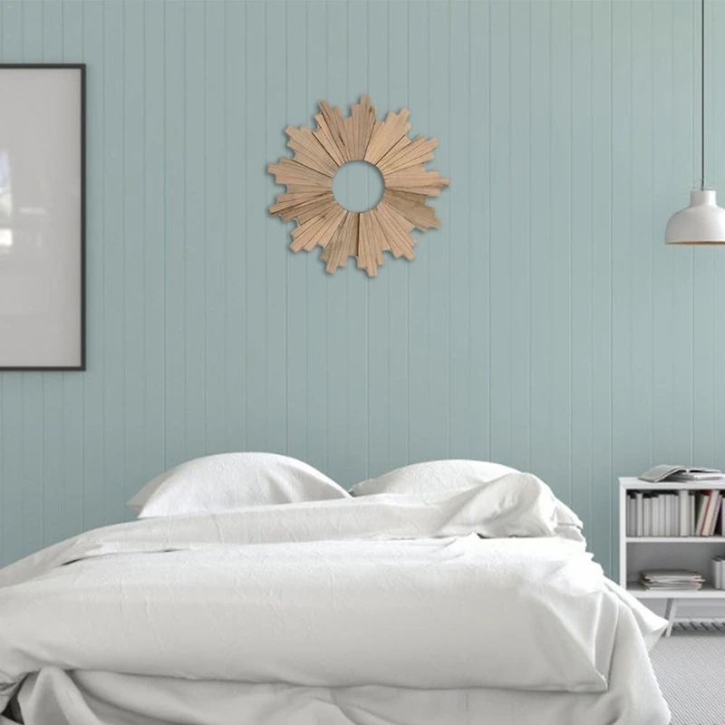 Sun Ring Wall Hanging Round Mirror Frame Decoration Wooden Pendant Background Corridor Porch Ornament | Дом и сад