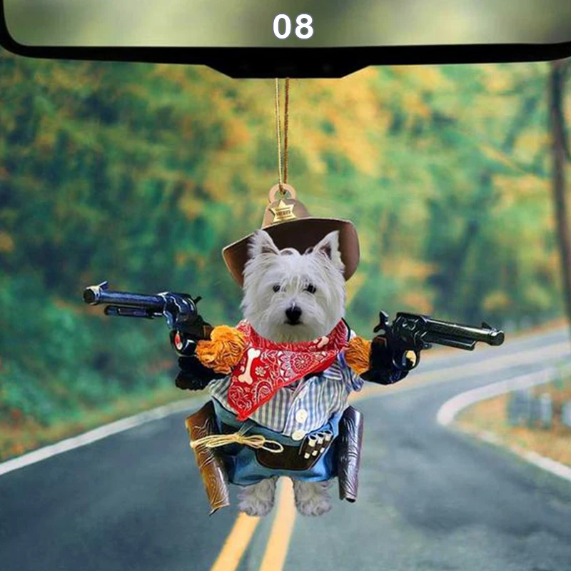 Креативная подвеска в виде собаки и кота для автомобиля украшение рюкзака милый