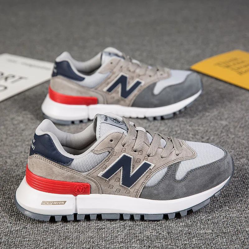 

New high-end leather balance shoes for men and women, New Berowi fashion outdoor casual sports jogging shoes,youth running shoes
