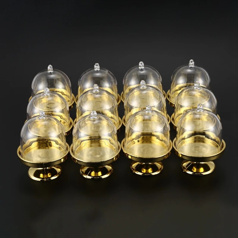 Горячая продажа 12x мини торт стенд кекс коробка Свадебная вечеринка пластиковая