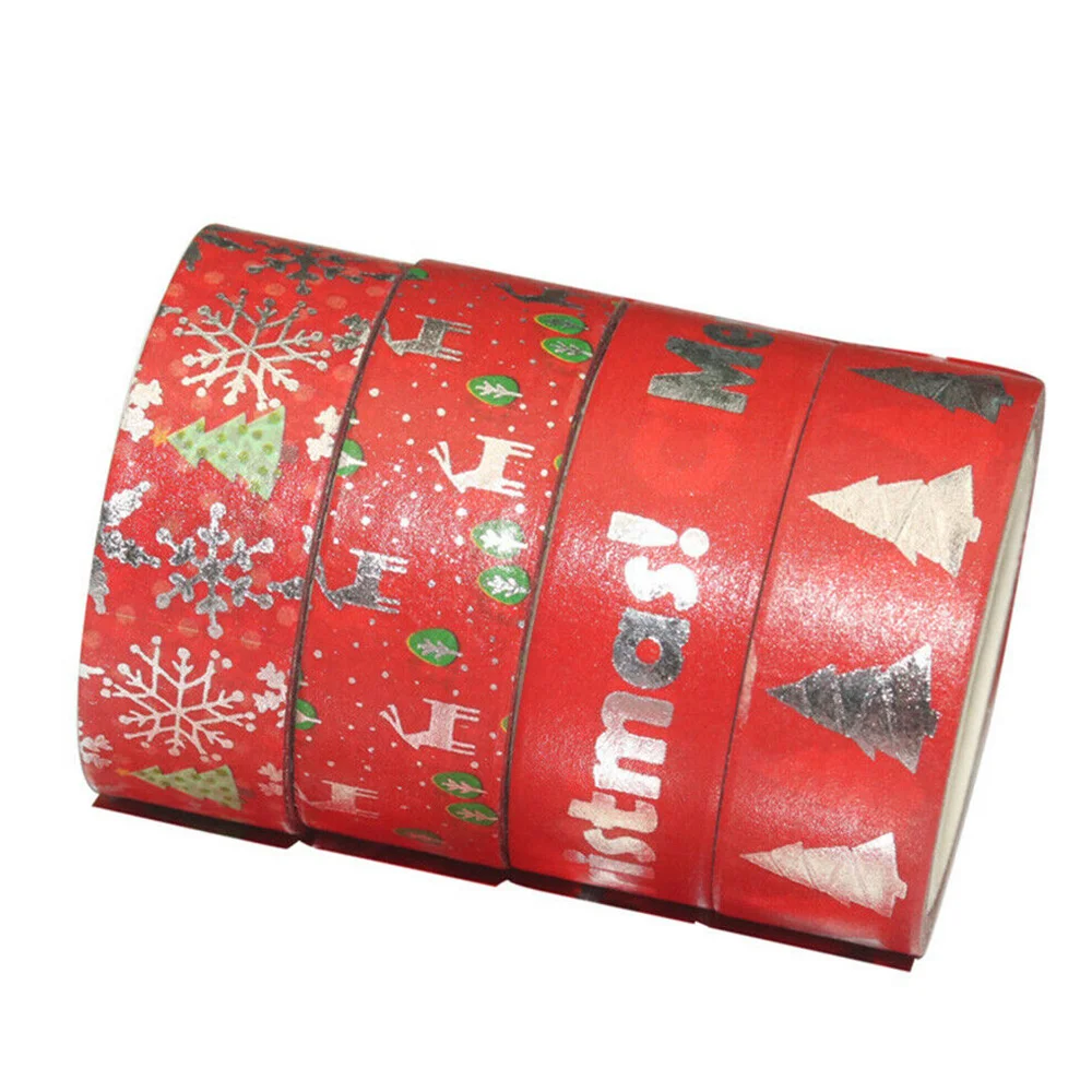 

Festive Christmas And Paper Tape 12 Sets Decorative Tape Scrapbooking Tools Masking Tape Christmas DIY Decorative Tapes
