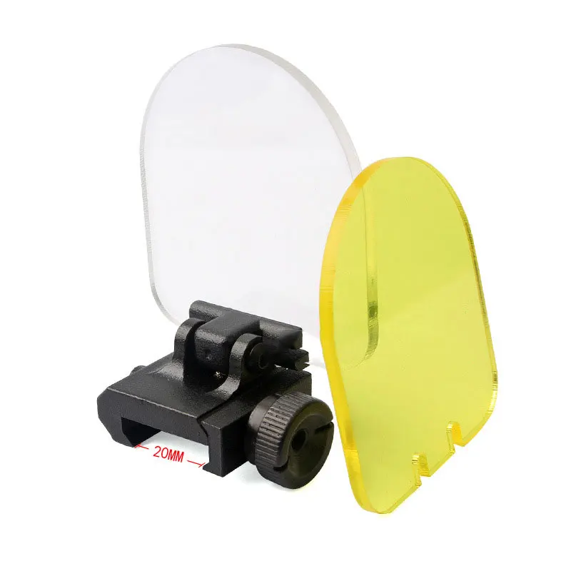 Прицел прозрачный пуленепробиваемая линза протектор Красный Зеленая точка