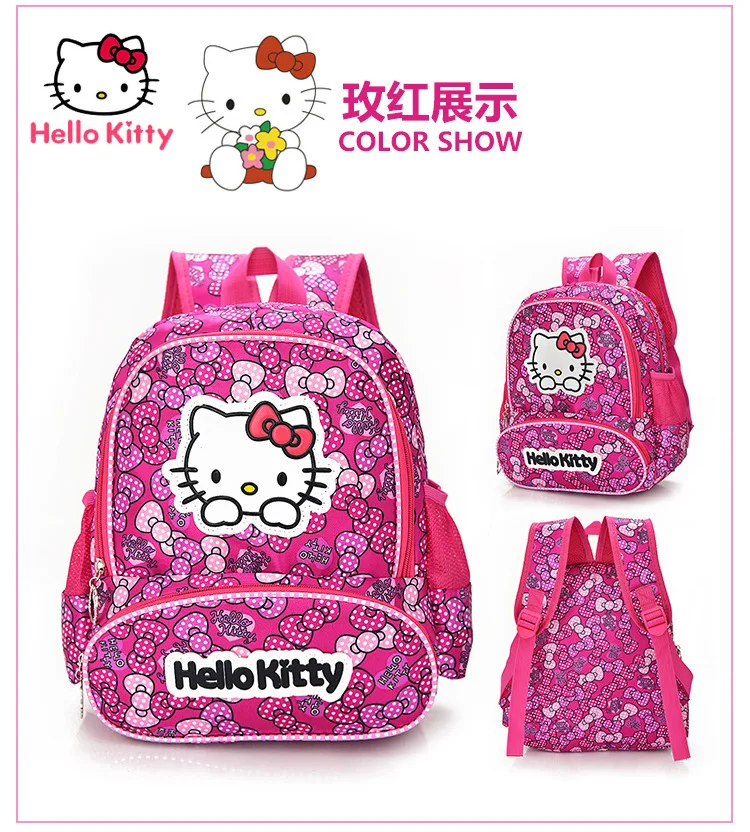 

Hello Kitty Simple and Comfortable Waterproof and Wear-resistant Children's Backpack Fashion Cute Cartoon School Bag