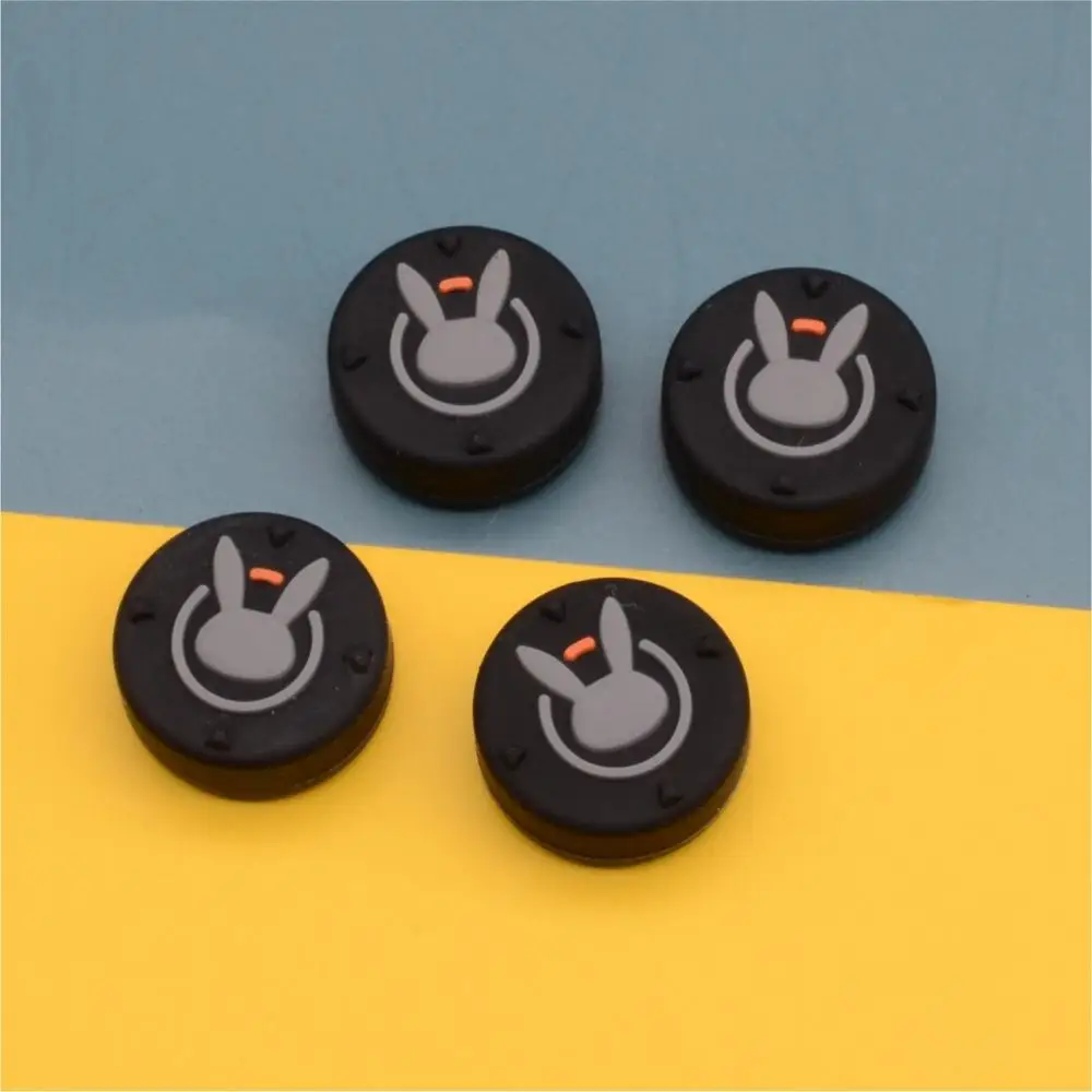 4Pcs/Pack Removable Silicone Analog Thumb Stick Button Grip Cartoon Caps for Nintend Switch Lite and NS Controller Gamepad Cover |