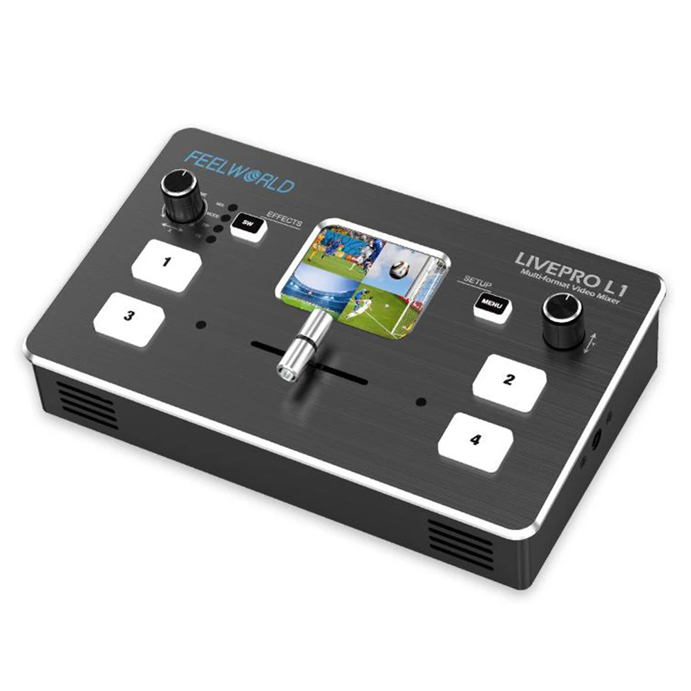 Feelworld Livepro L1 Mini Switcher 4 канала в режиме реального времени потоковое видео миксер HDMI