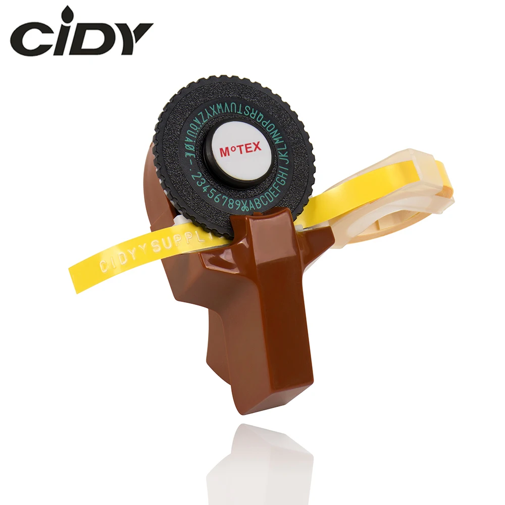 Ручной мини принтер коричневого цвета MoTex E101 сделай сам совместим с dymo ручная