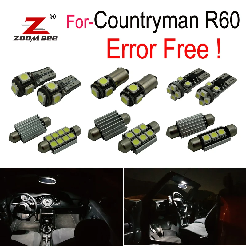 15 шт. светодиодная купольная лампа внутренняя карта свет комплект для Mini Countryman R60