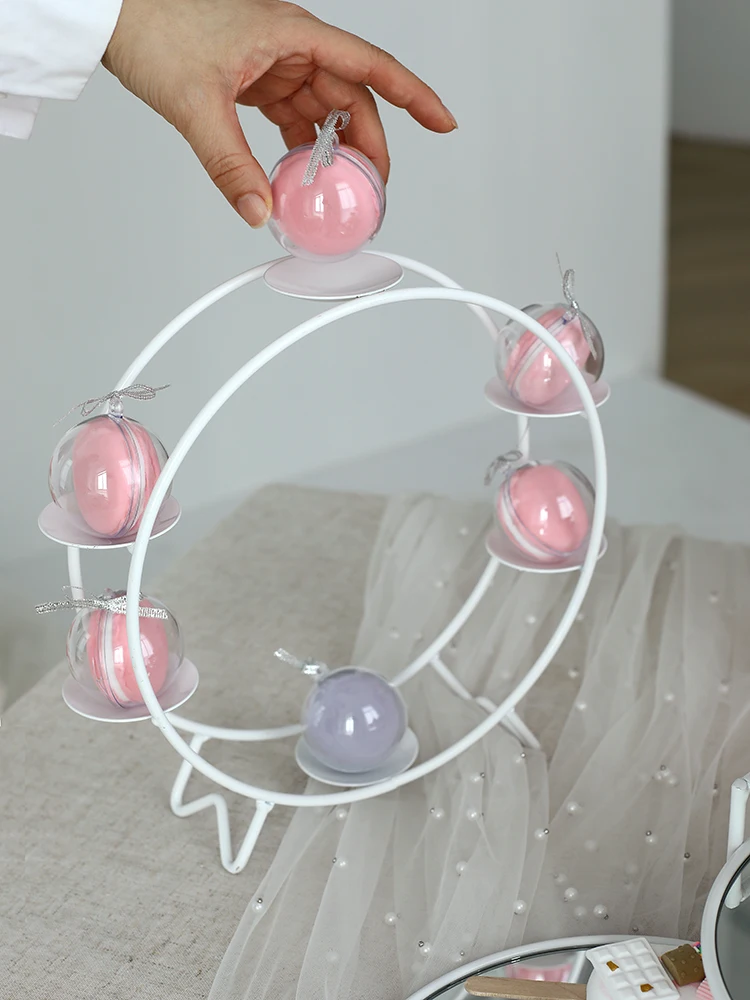 

SWEETGO Pink Cake Stand White Cupcake Glass Tray 1 Piece Girl Birthday Home Decoration Candy Bar Dessert Table Party Supplier
