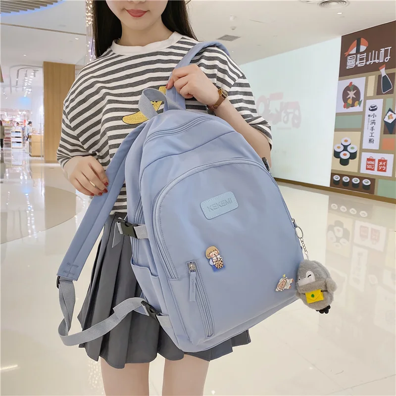 

Рюкзак JOYPESSIE женский нейлоновый, Модный милый школьный ранец для книг для подростков, черная Дорожная сумка для ноутбука для девушек