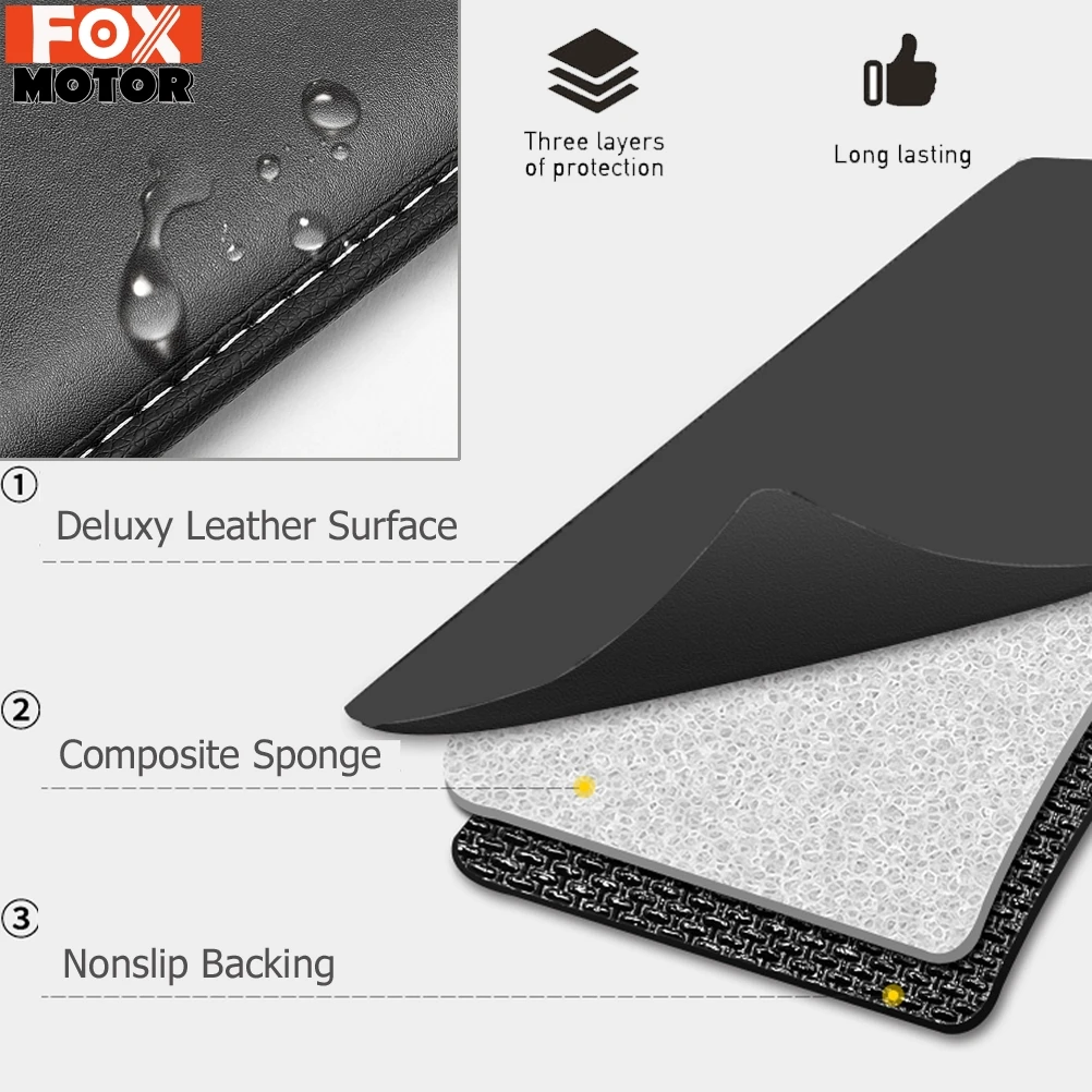 

Pu Leather Car Seat Back Cover Protector Anti Kick Mat Pad Anti Stepped Dirty Waterproof Storage Bags Anti Kick Back Protector