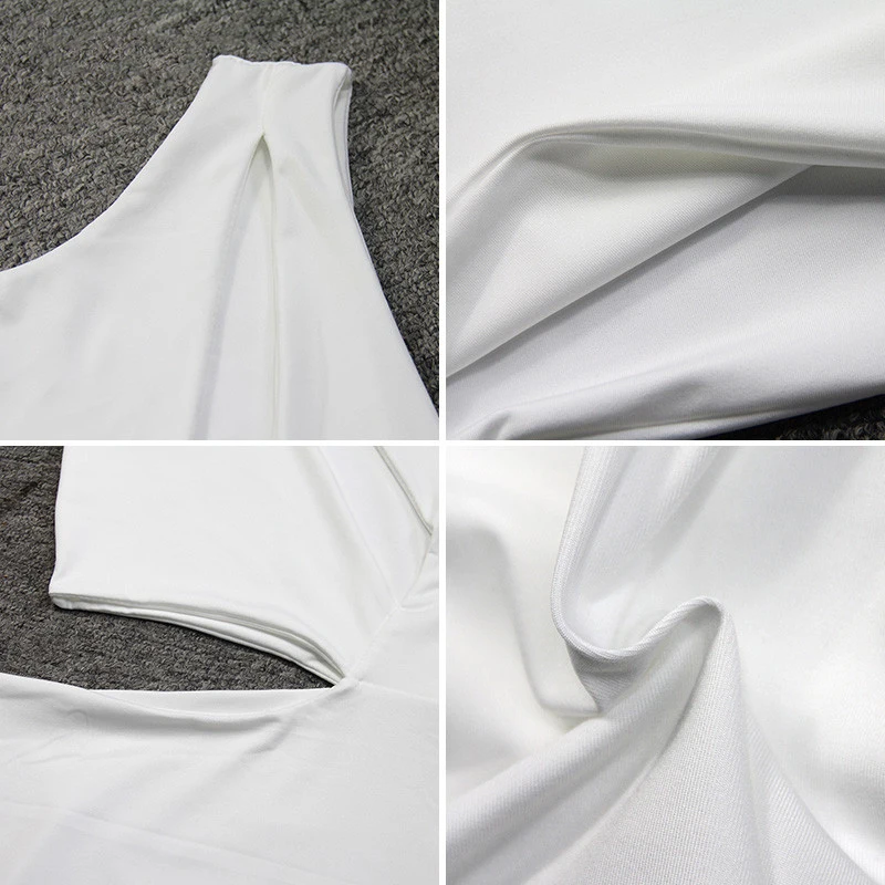 

Gtpdpllt Sexy Hollow Out Bandage Dress Women Irregular Cuting Bodycon Mini Dresses Female Club Party Wear Summer 2020 Vestidos