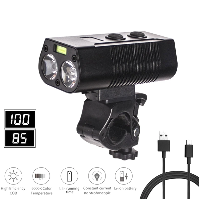 

Bike Lights Set - USB Rechargeable Bicycle Headlight & Rear Light Set,IPX5 Waterproof Bike Lights Cycling Riding Lamp