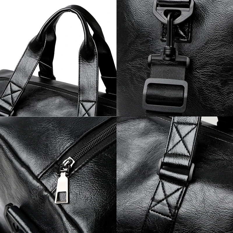 Women's Sports PU Yoga Fitness Bag with Independent Shoe Warehouse Travel Training Bag 2021