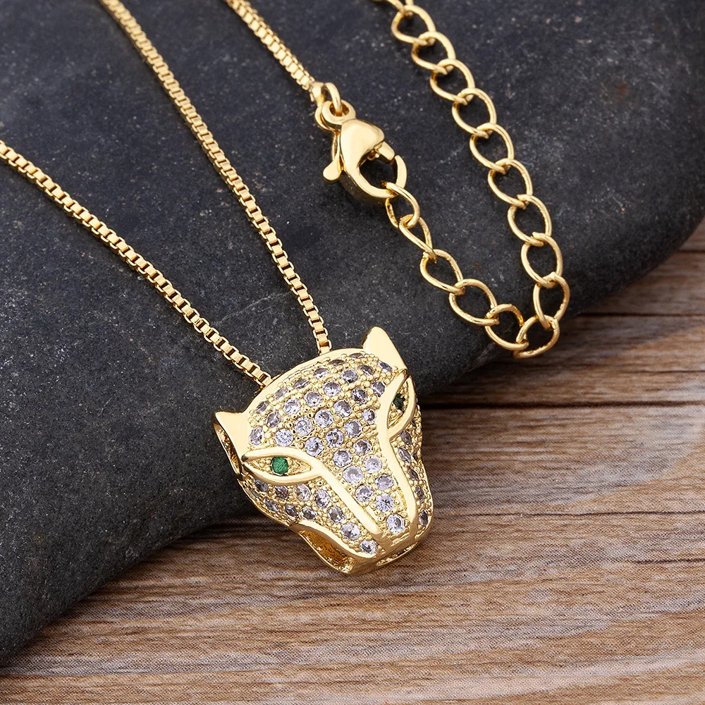 Новое поступление металлическое ожерелье AIBEF с подвеской в виде леопарда