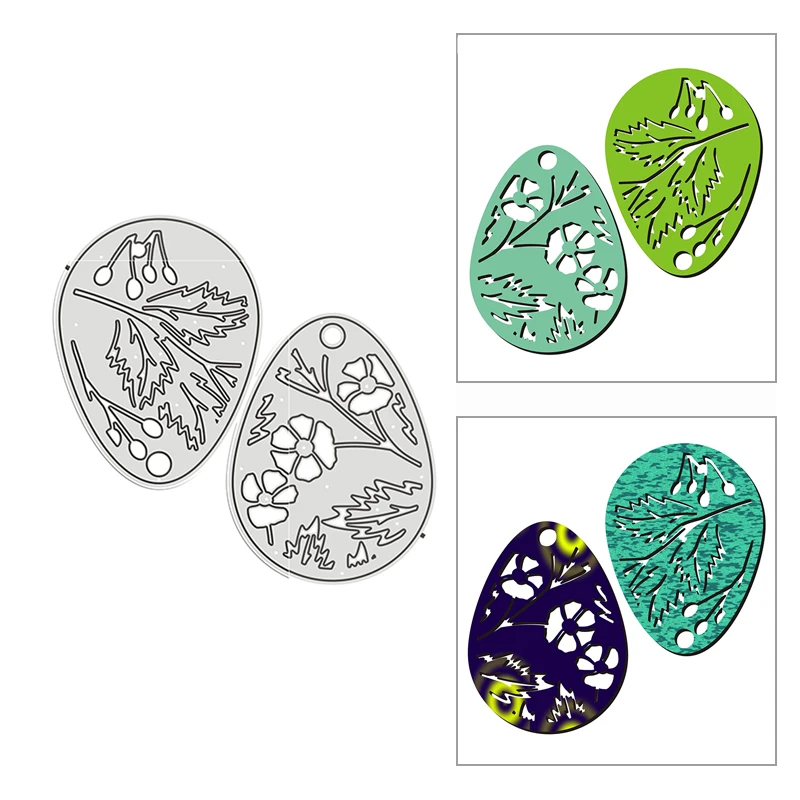 

New Flower Leafy Eggs DIY Craft Mold 2021 Metal Cutting Dies for Scrapbooking and Album Card Making Decor Embossing No Stamps