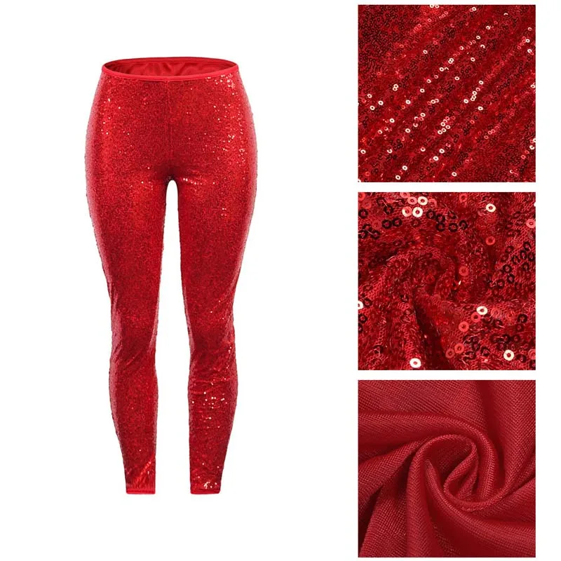 Брюки-карандаш женские с блестками однотонные | Брюки и капри