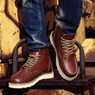 Мужские ботинки в западном стиле, Повседневная модная обувь, летние ботинки, мужские трендовые Ботинки Челси, итальянские зимние кожаные черные мужские кроссовки