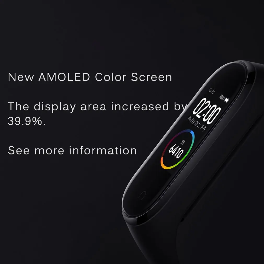 Xiaomi mi Band 4 четыре поколения Смарт спортивные часы многофункциональный браслет