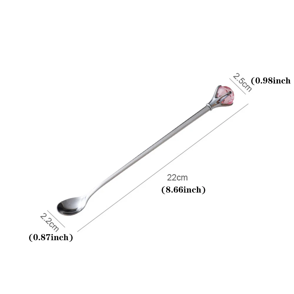 

Drink Coffee Mixing Stirring Barware Cocktail Spoon Stainless Steel Ice Cream Dessert Cocktail Drinking Tool