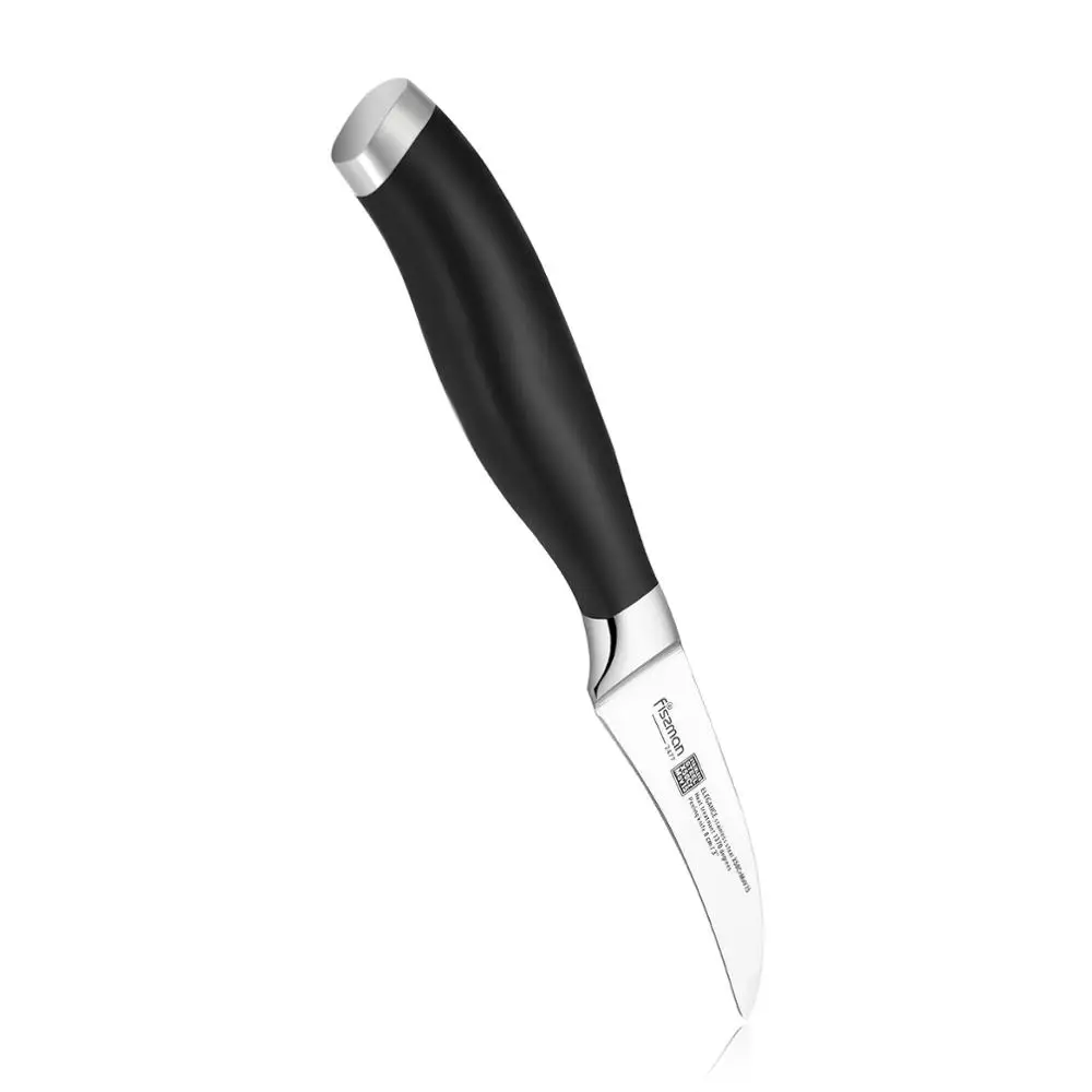 FISSMAN 3 дюймовый пилинг нож серии ELEGANCE немецкий стальной кухонный с рукояткой из