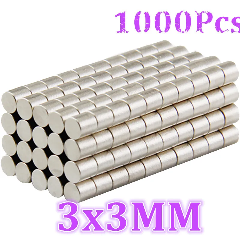 1000 шт. неодимовые магниты N35 NdFeB небольшие круглые 3x1 3x2 3x3 3x5 мм|neodymium magnet|magnet