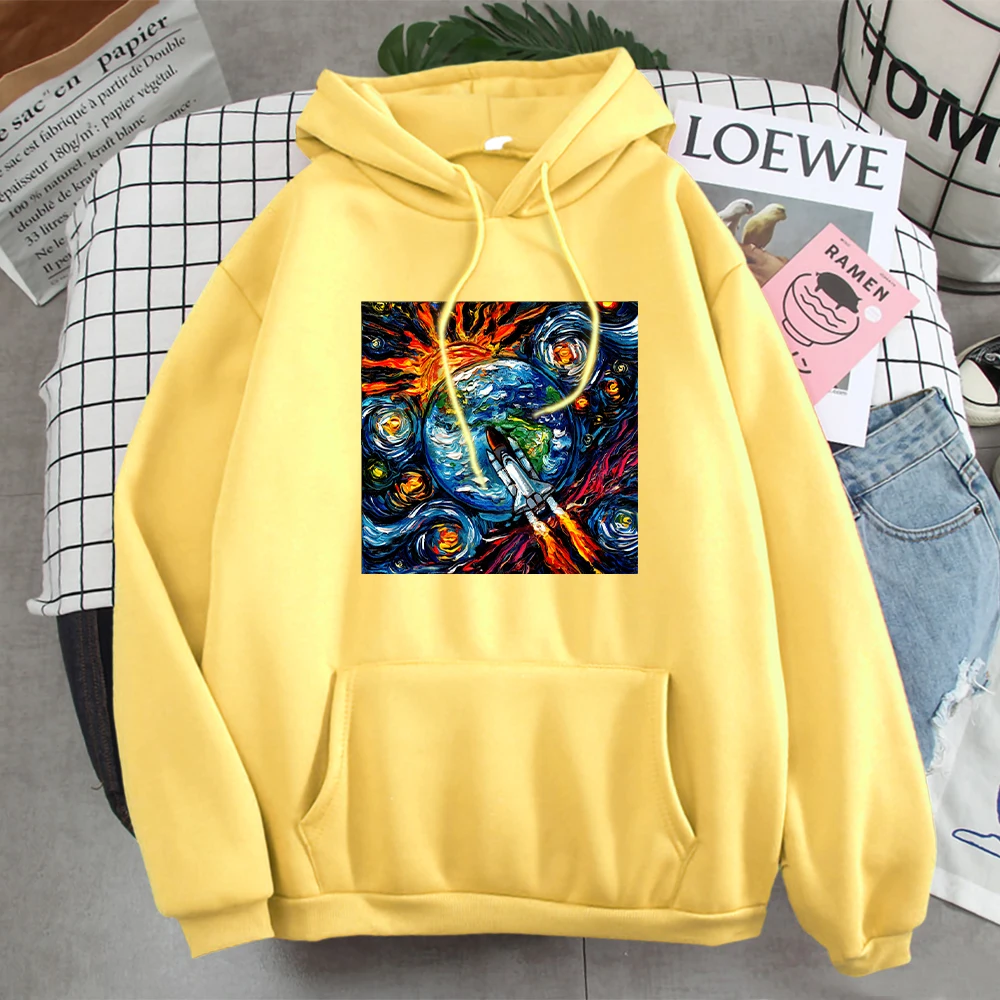 

Hoody Starry Art Rocket Fashion Rock Pullover For Men's Warm Famous Brand Men Harajuku Sweatshirt Hip Hop Street Man Hoodies