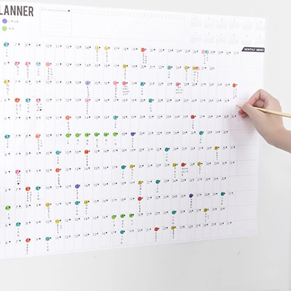 2020 блок школьный офис год планер наклейки обучение привычка Декор бумага