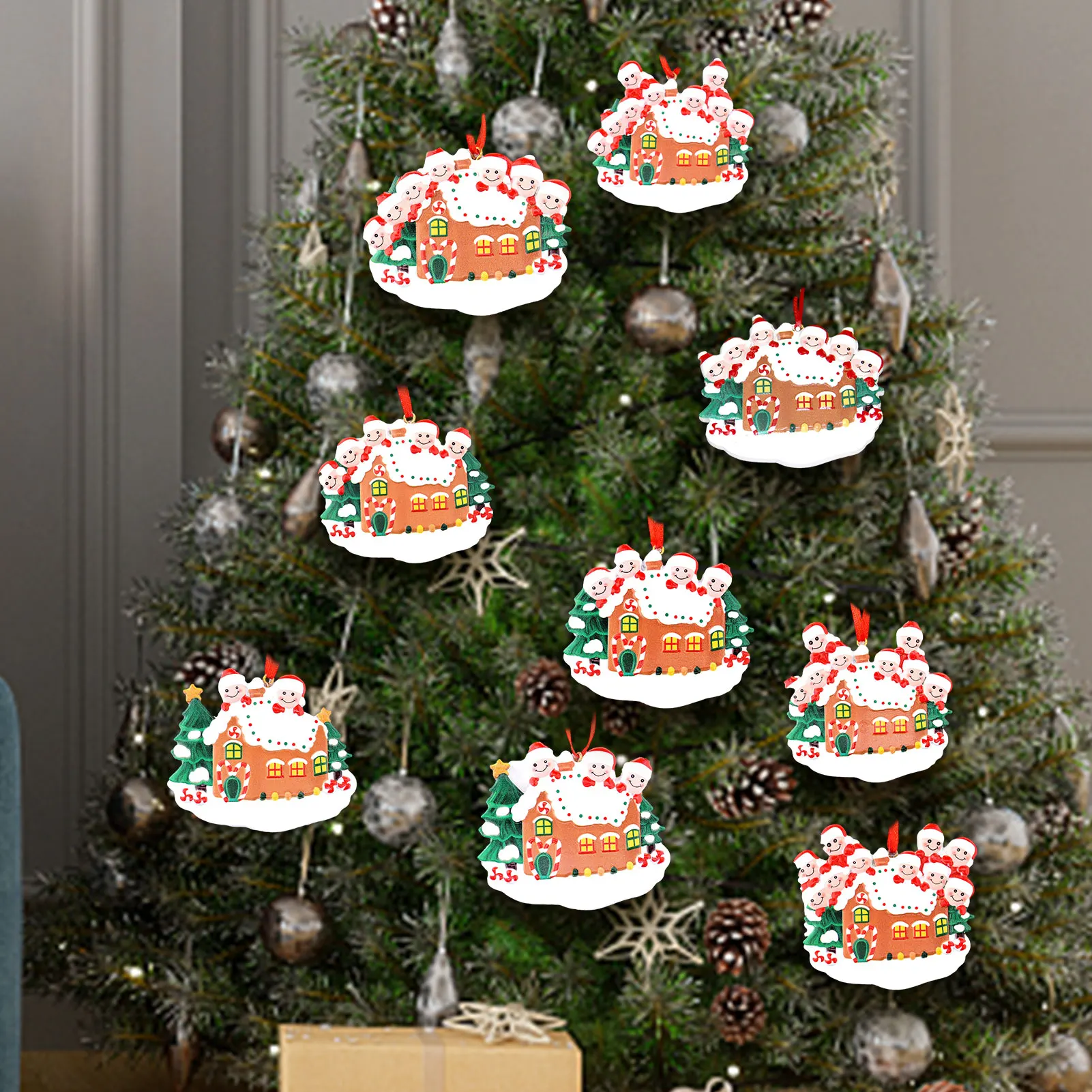 Карантин персонализированная семья выживших 2 3 4 5 украшение 2020 рождественские