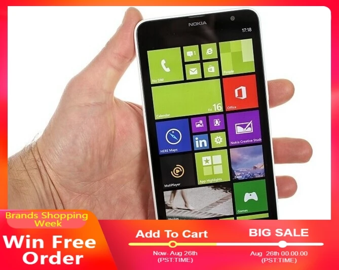 Оригинальный телефон lumia 1320 Windows phone 6 0 nokia Мобильный ПЗУ 8 Гб Камера 5MP Wifi gps Bluetooth 3g