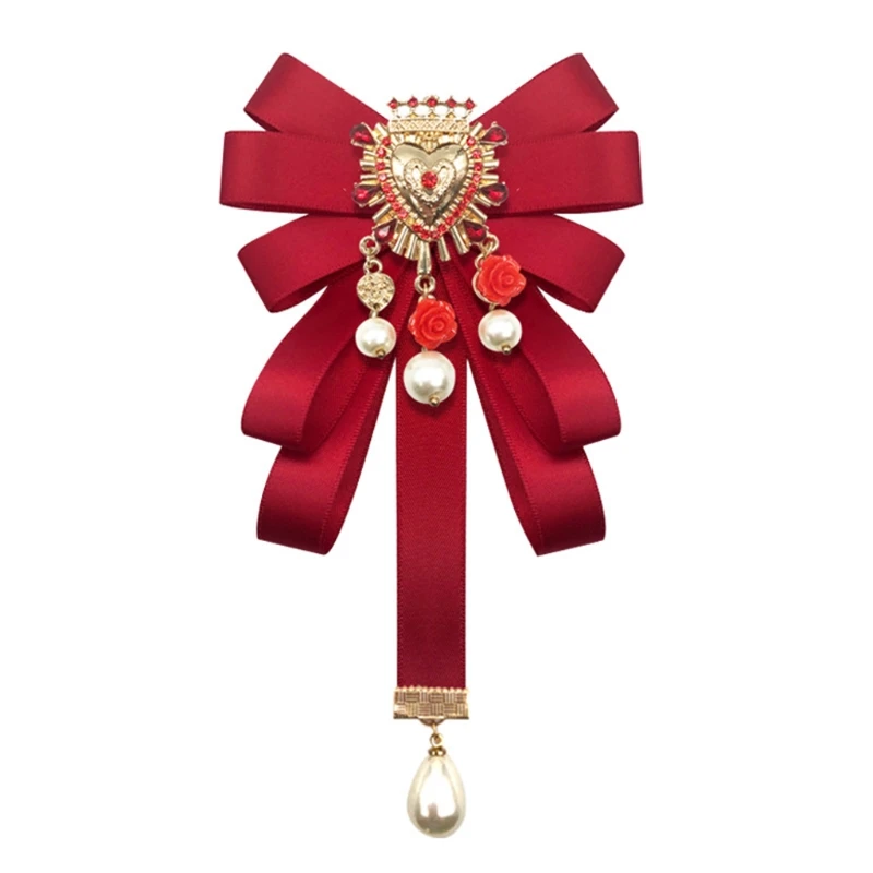 Барокко бант галстук платок лента с бантом Брошь заколки женские ювелирные