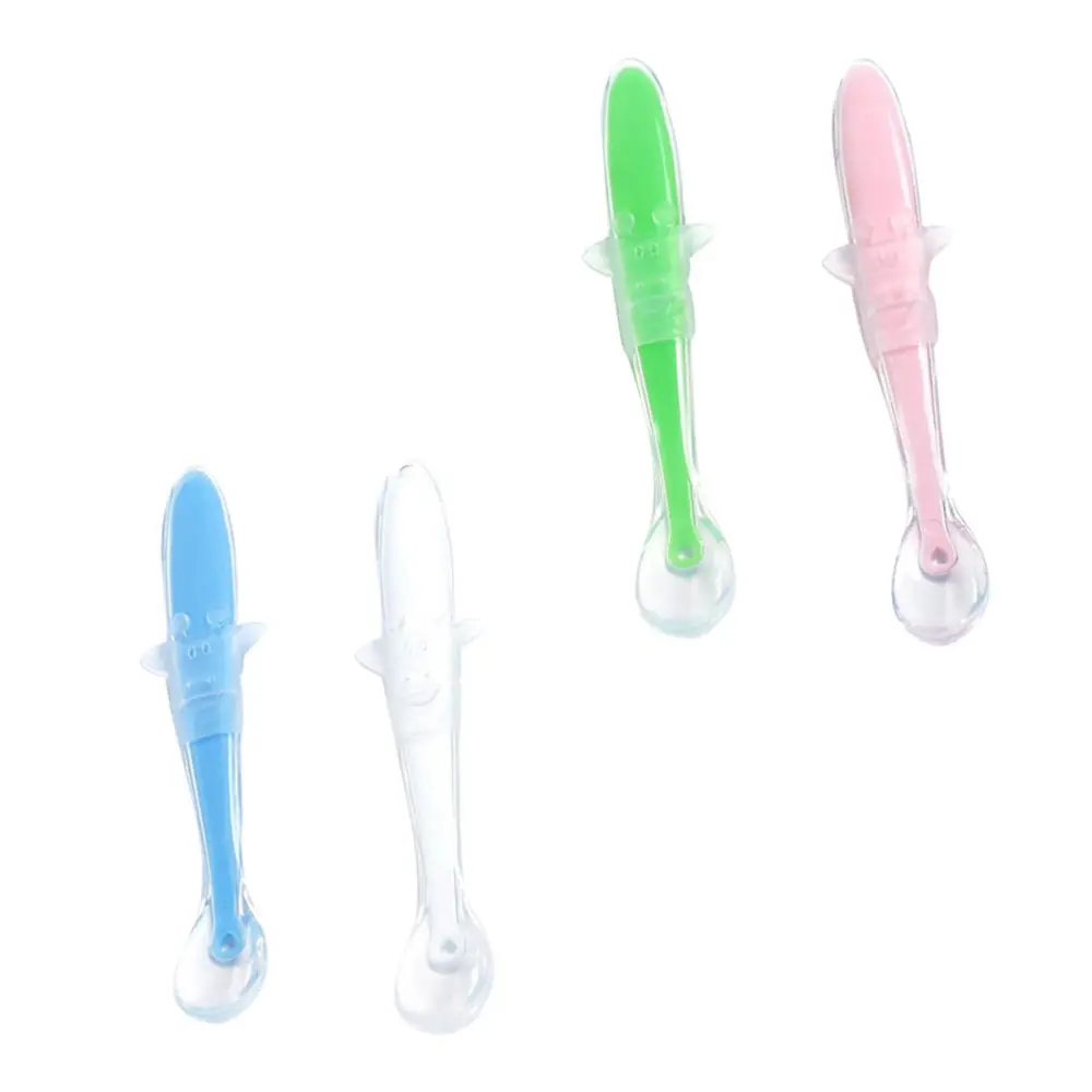 

4PCS Baby Silicone Spoon Spoon Mother Baby Food Supplement Spoon