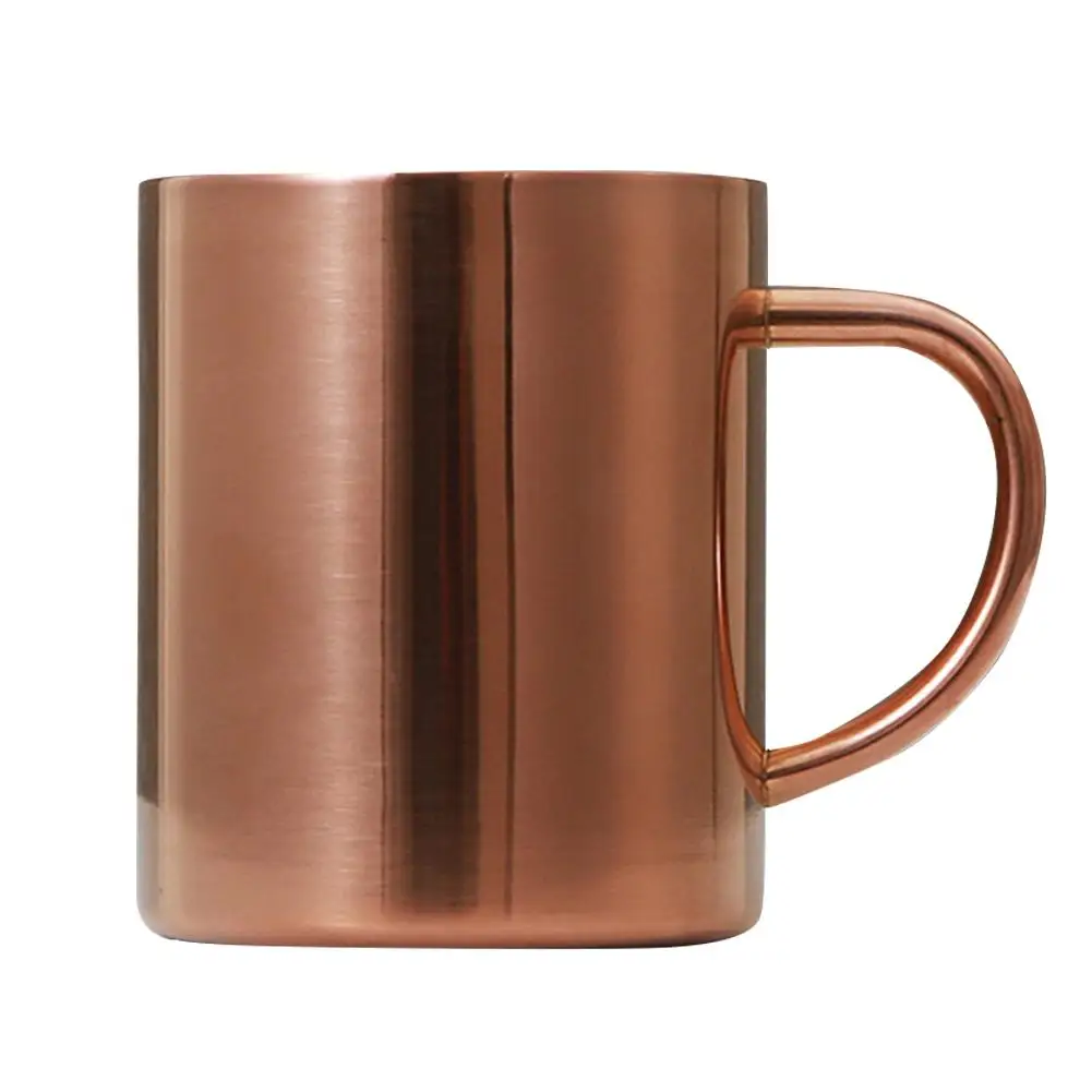 Плотная гладкая чашка из нержавеющей стали объемом 430 мл для молока кофе чая с