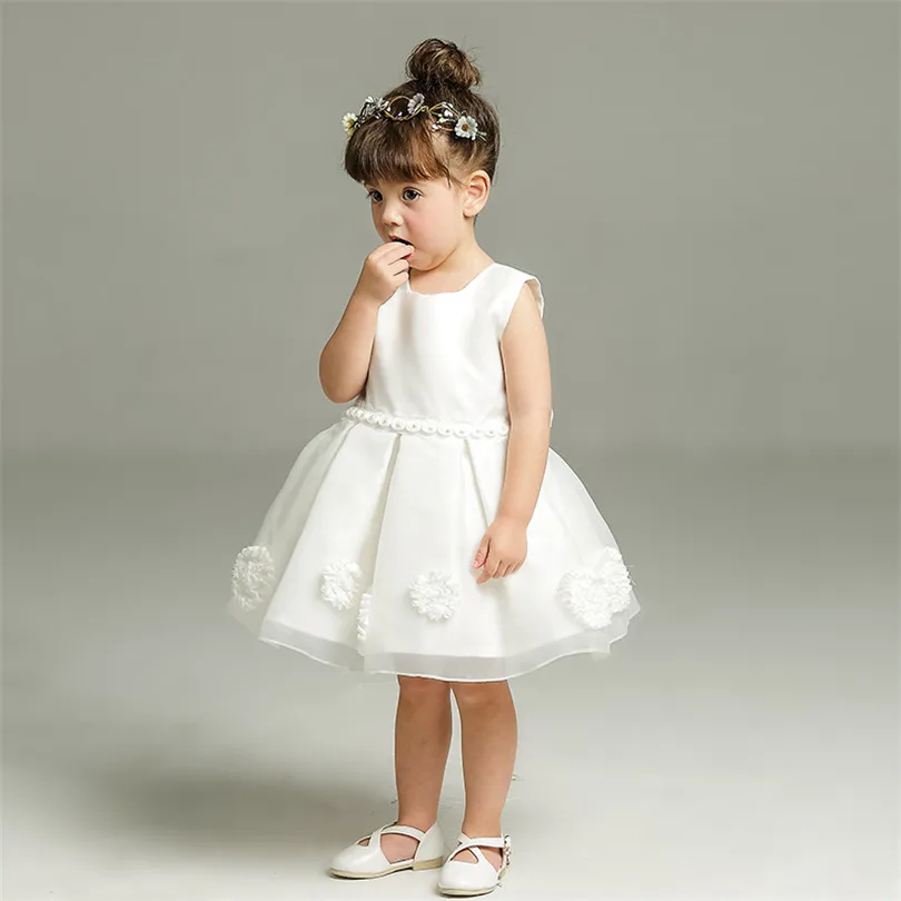 Baby Dress Flower Girl Baptism Christening Gowns 1st Birthday Party Wedding Princess Kids Dresses For Girls | Детская одежда и