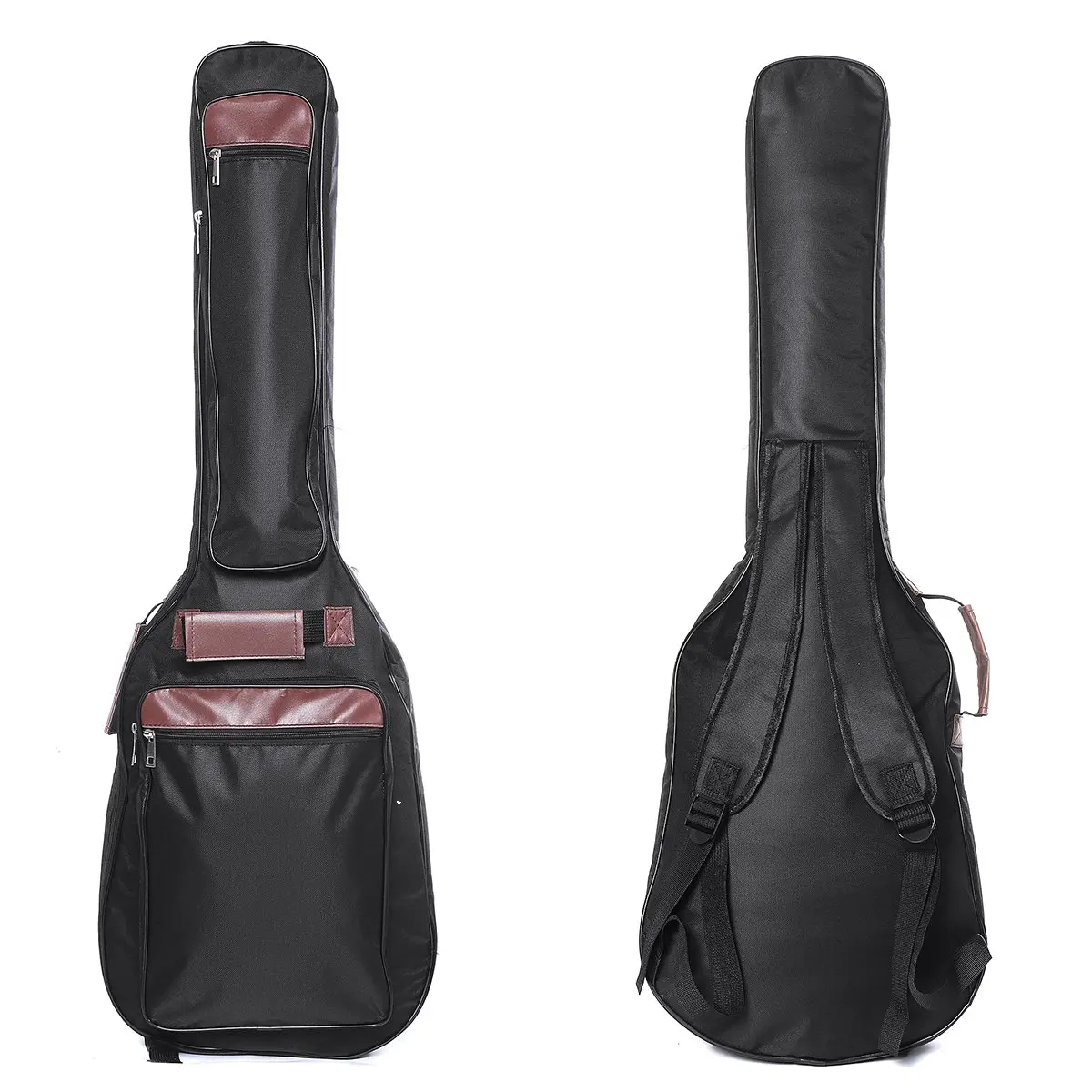 gitarre rucksack doppel schulter riemen taschen wasserdichte elektrische gitarre tasche elektrische bass tasche 8mm verdicken padded gig tasche fall f