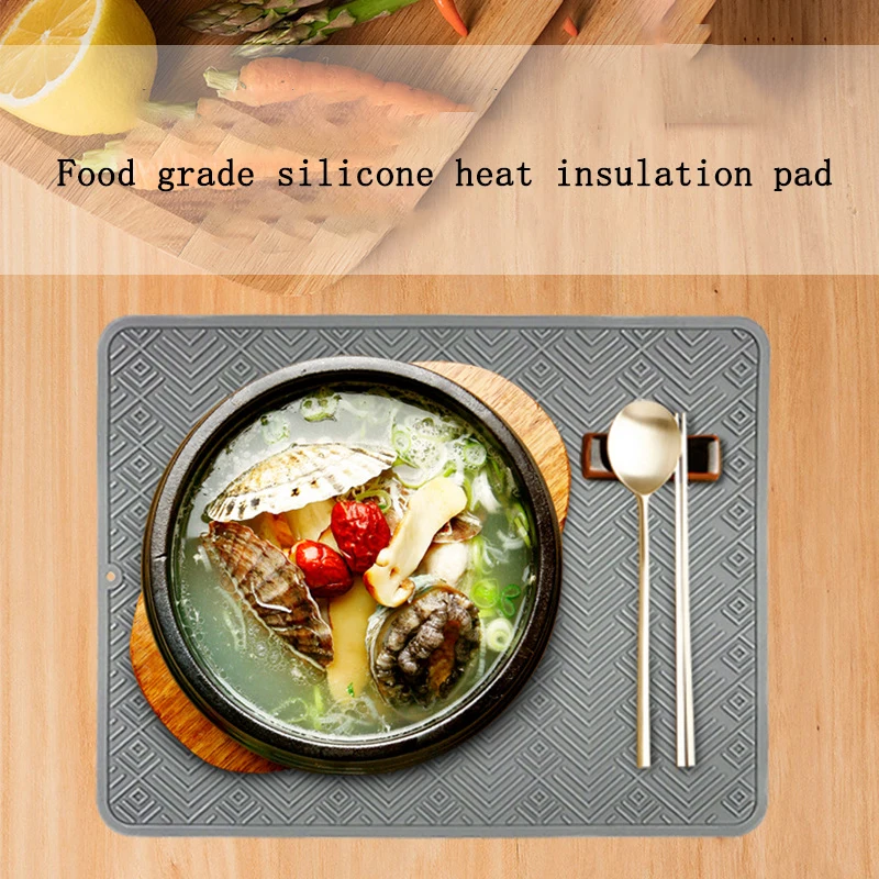 

Термостойкие силиконовые коврики для сушки, кухонные инструменты, кухонные аксессуары, нескользящий держатель для кастрюли, поднос, чашка, ...