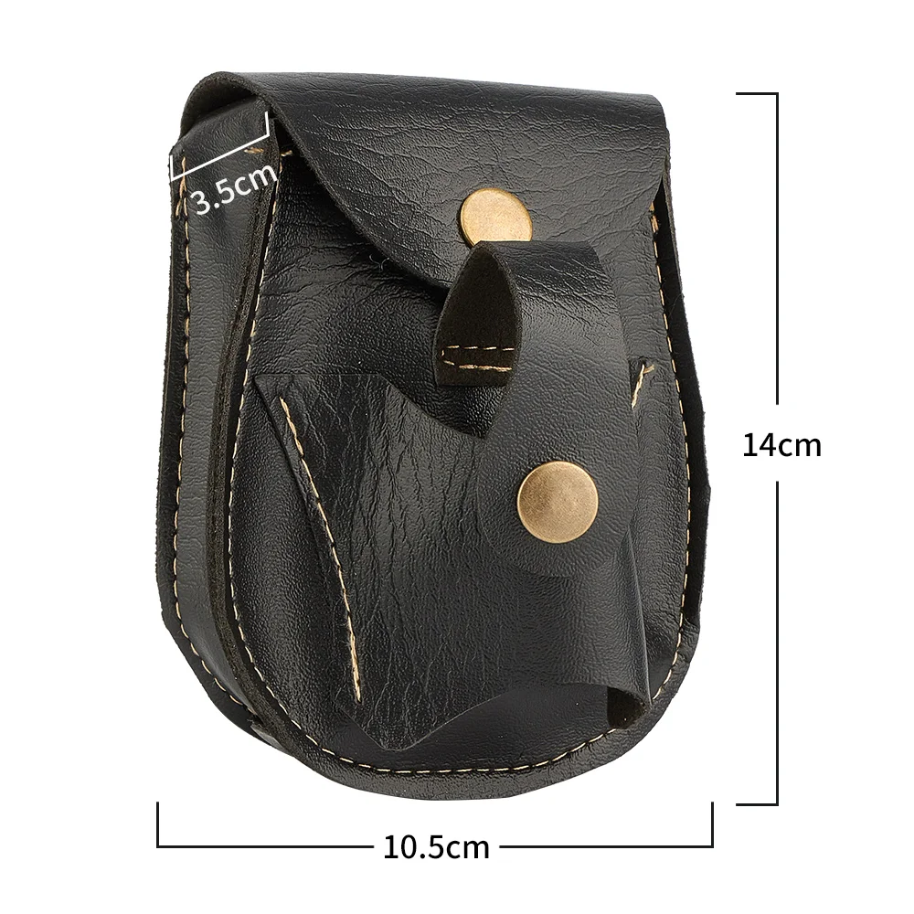 Черная кожаная Портативная сумка для рогатки катапульта ремня стрельбы на