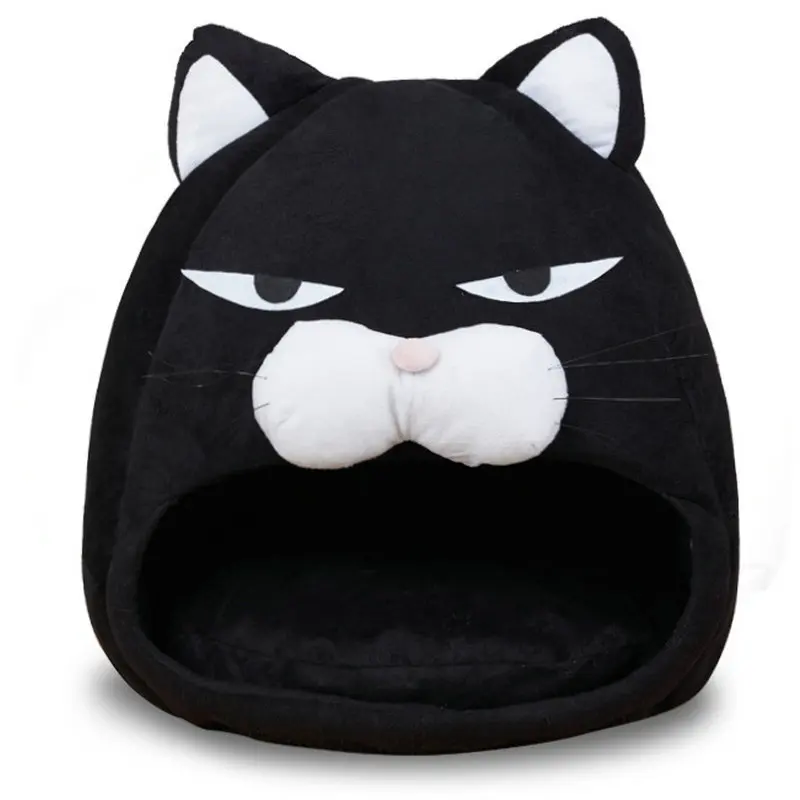 

Cat Bed Winter Warm Puppy House Soft Pet Sleeping Kennel Cartoon Cats Cave Waterproof Bottom Sleep Tent Pet Supplies
