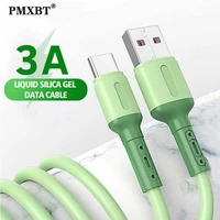 liquid soft silicone usb type c cable 2m micro usb cable for samsung s20 android phone tablet usb c fast charge mobile data cord