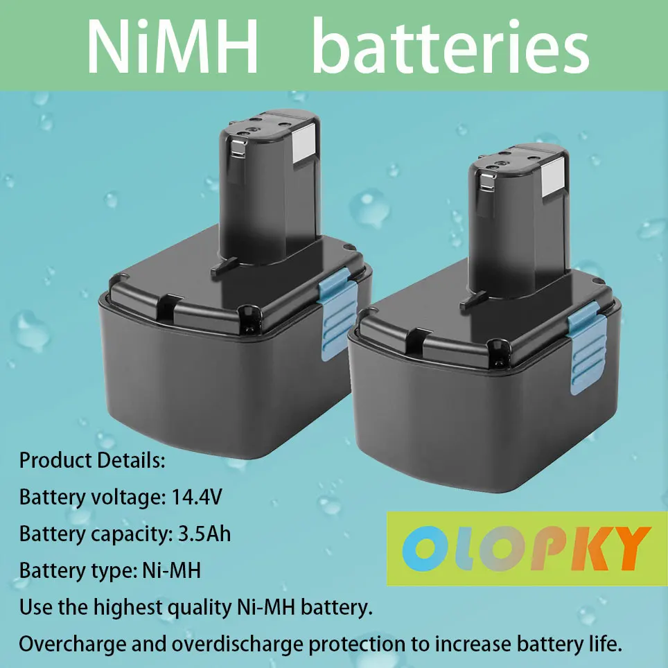 

2-Pack 14.4V 3.5Ah Replacement Battery Compatible with EB1414S EB 1414 EB 1414S EB 1424 EB 14B EB 14S 324367, Battery Pack