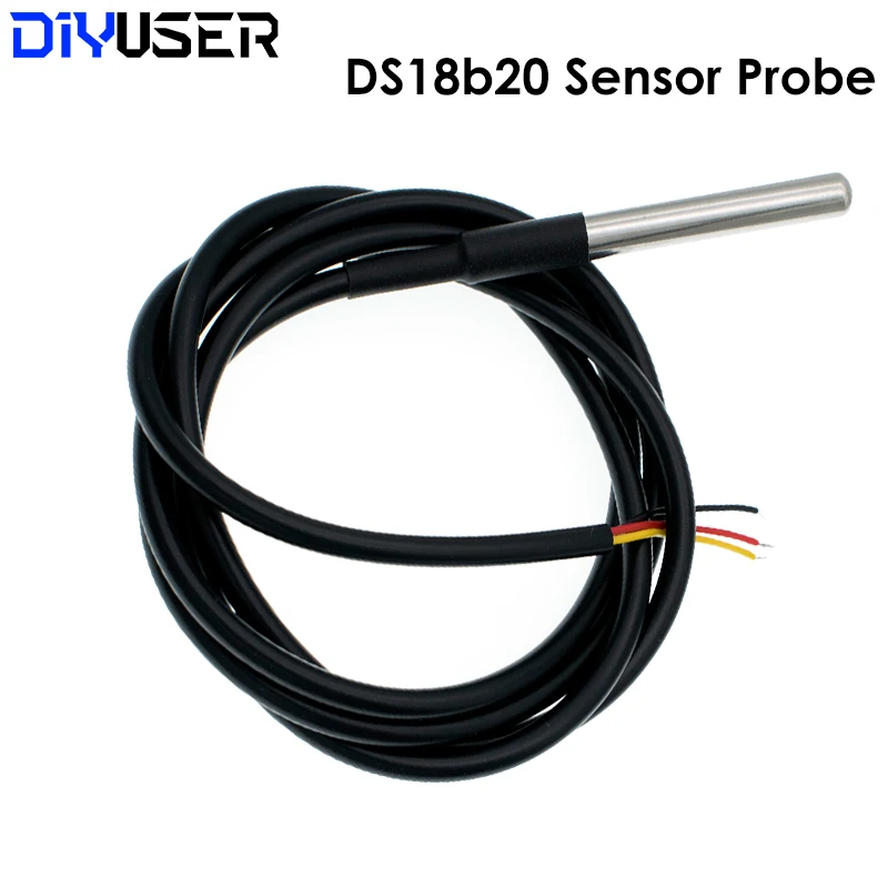 Водонепроницаемый датчик температуры DS1820 с посылка из нержавеющей стали DS18b20 18B20