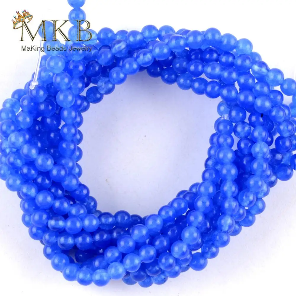 Бусины Из Натурального голубого нефрита 3 мм | Украшения и аксессуары