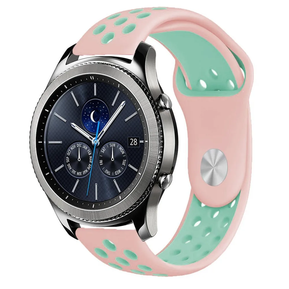 22 мм силиконовый ремешок для Galaxy Watch 46 высококачественный спортивный Samsung Gear S3