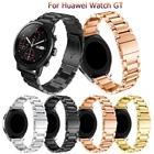 Ремешок из нержавеющей стали для Huawei watch GT watch band, классический браслет для Huami Amazfit Stratos 2 2S, 22 мм